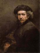 Rembrandt van rijn Self-Portrait oil painting artist